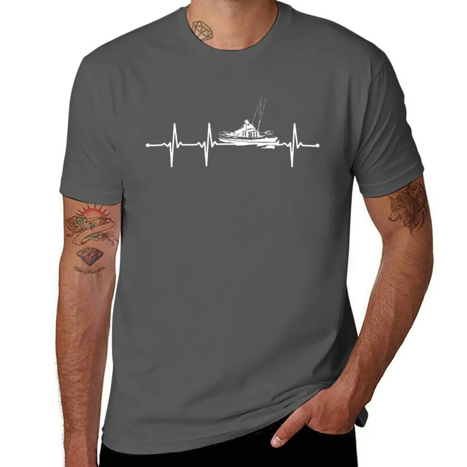 Fishing Boat Oar - Nuovo modello T-shirt con battito cardiaco
