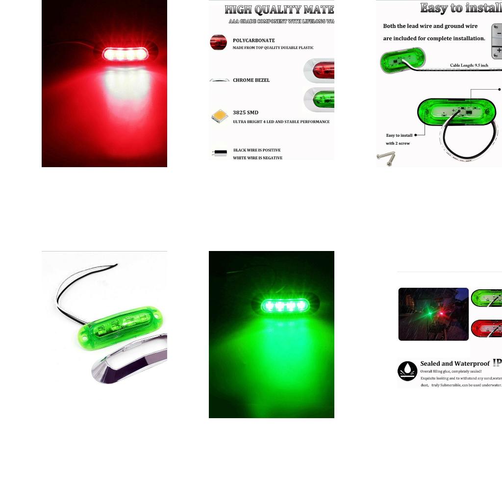 Fishing Boat Navigation Light - Luce navigazione verde resistente alle intemperie