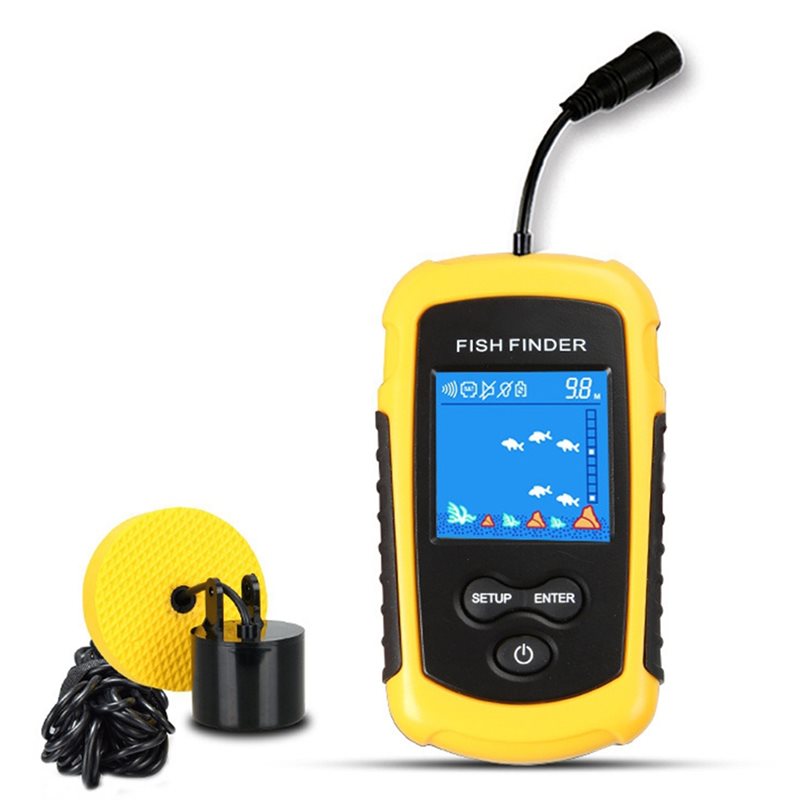 Fishing Boat Depth Finder - ABUE-Kayak Ecoscandaglio Portatile per la Ricerca