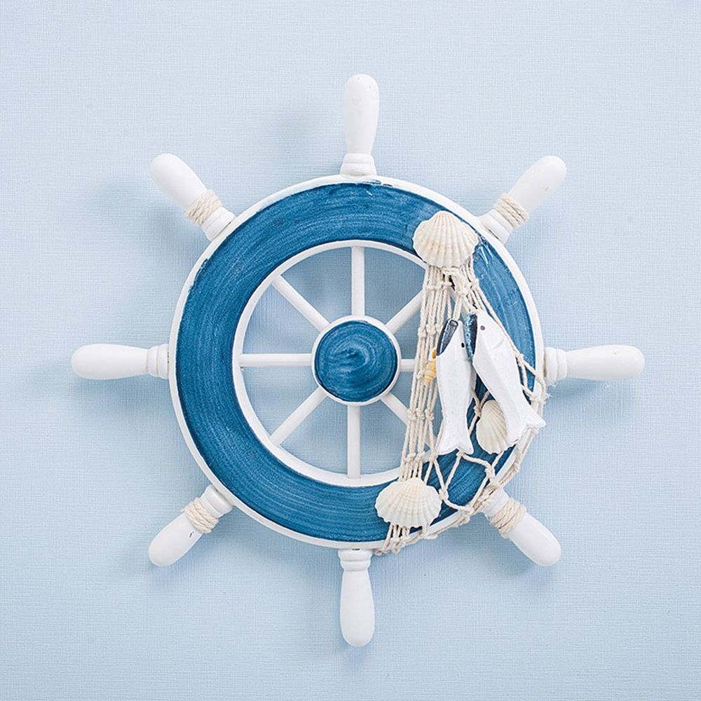 Fishing Boat Steering Wheel - Decorazione da parete in legno a