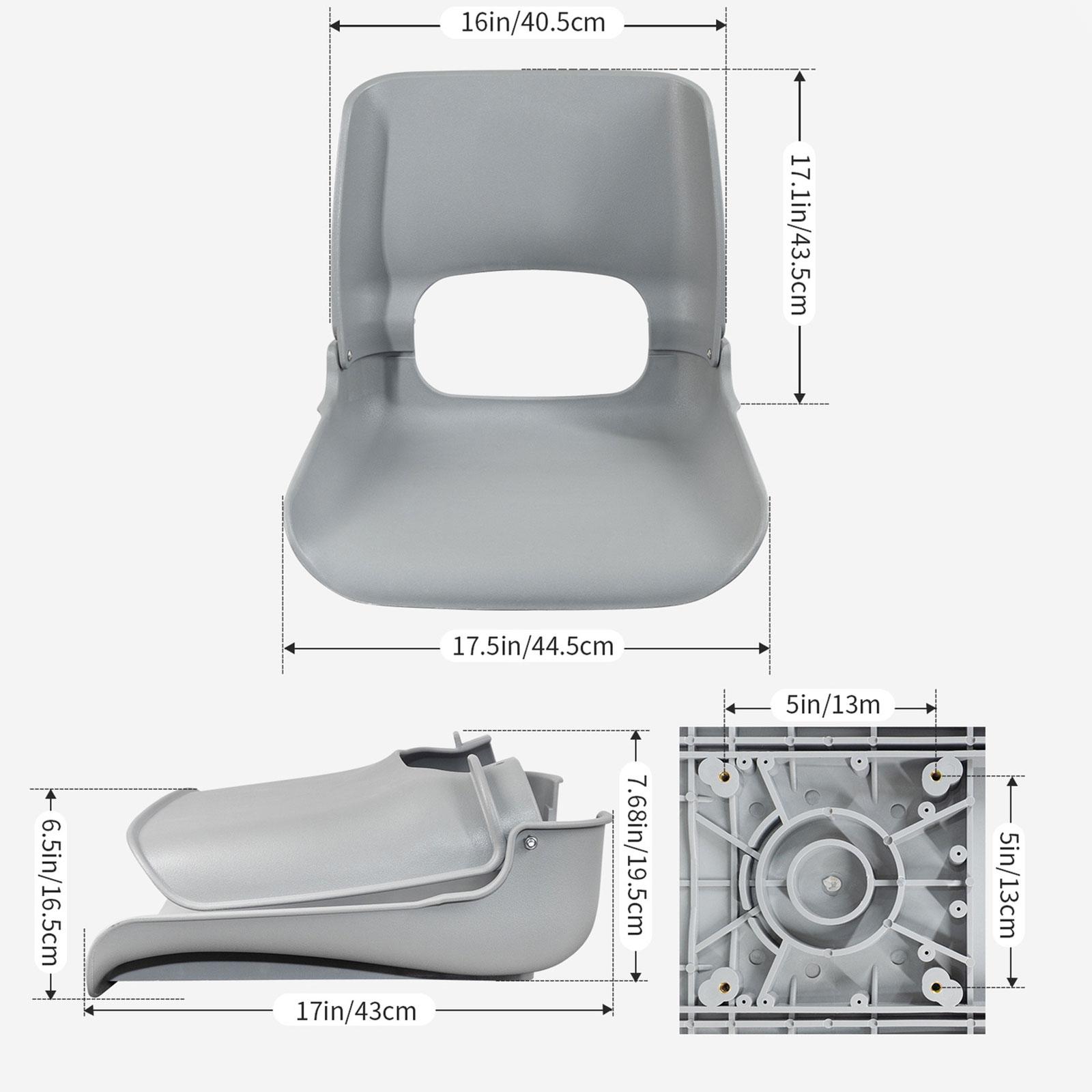 Fishing Boat Seat - Sedile Pieghevole per Barca con Schienale