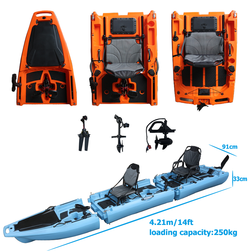 Fishing Boat Seat - Kayak a Pedali Staccabile da 14
