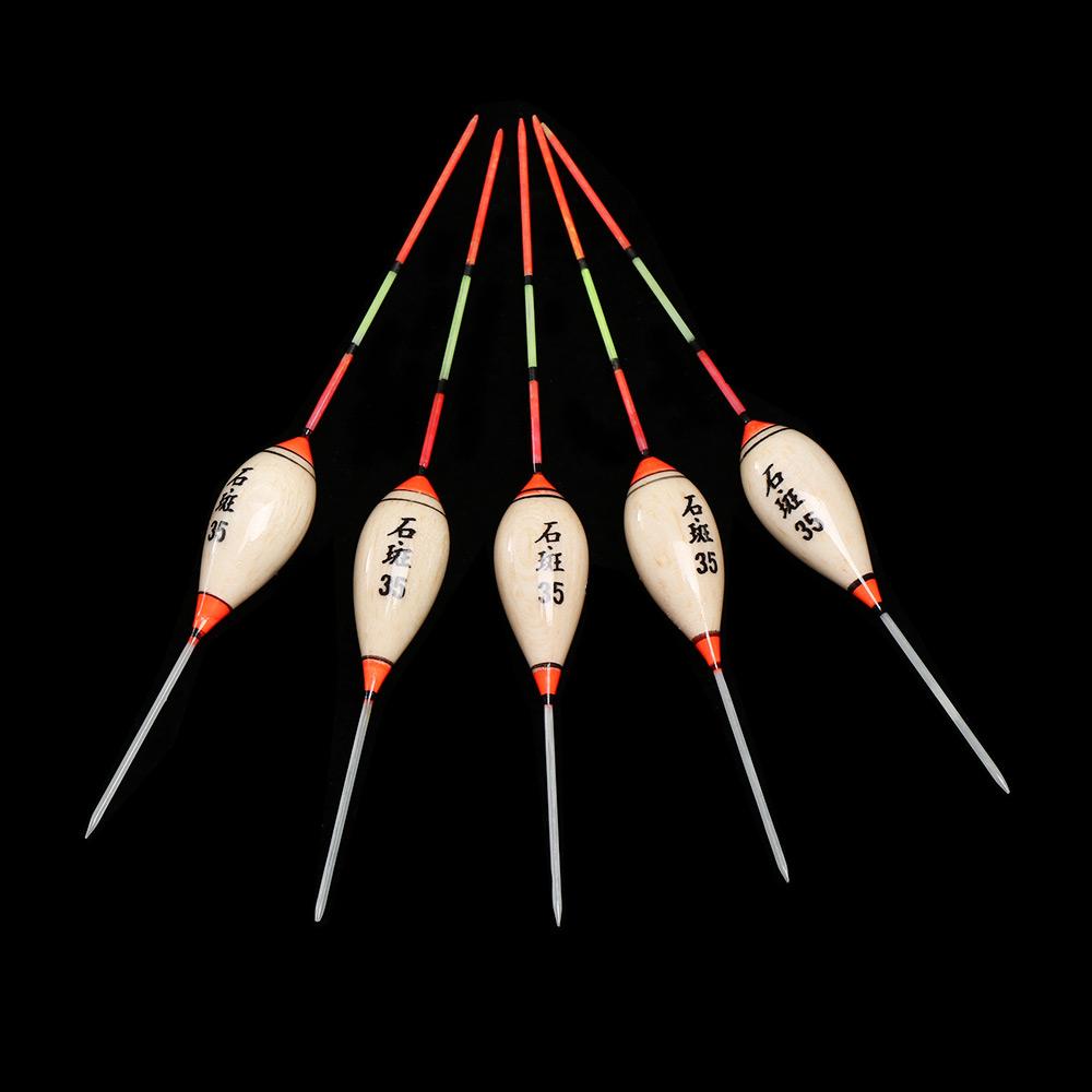 Fishing Boat Oar - 5pcs galleggianti da pesca in legno