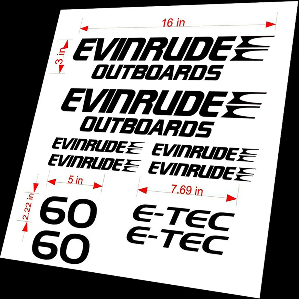 Fishing Boat Cover - SET PER EVINRUDE BOARD E-TEC 60