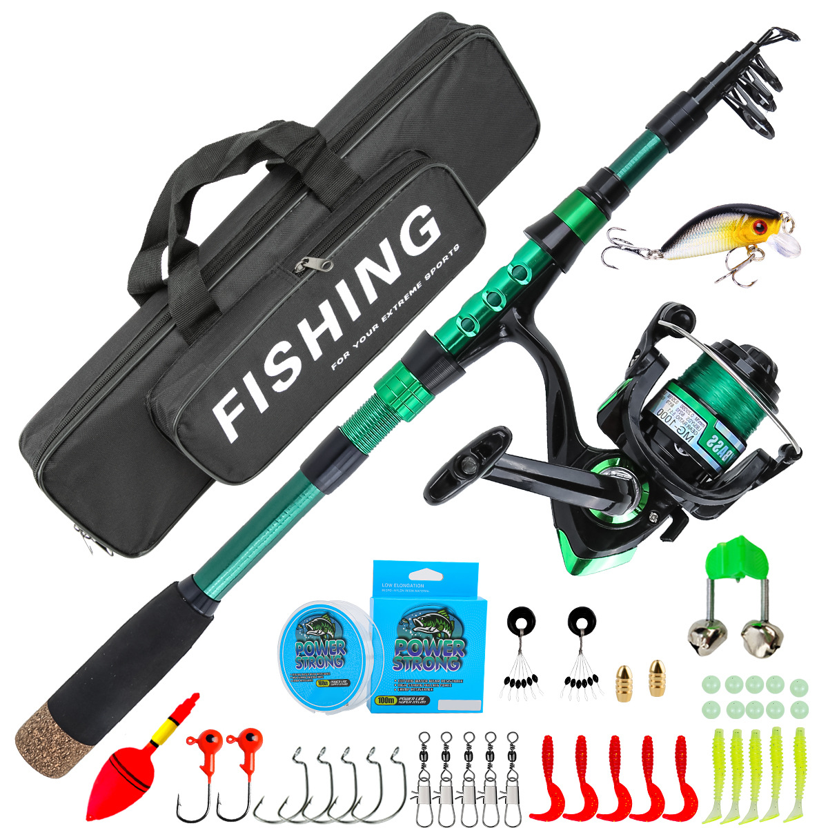 Fishing Boat Trailer - Canna da Pesca Telescopica in Fibra