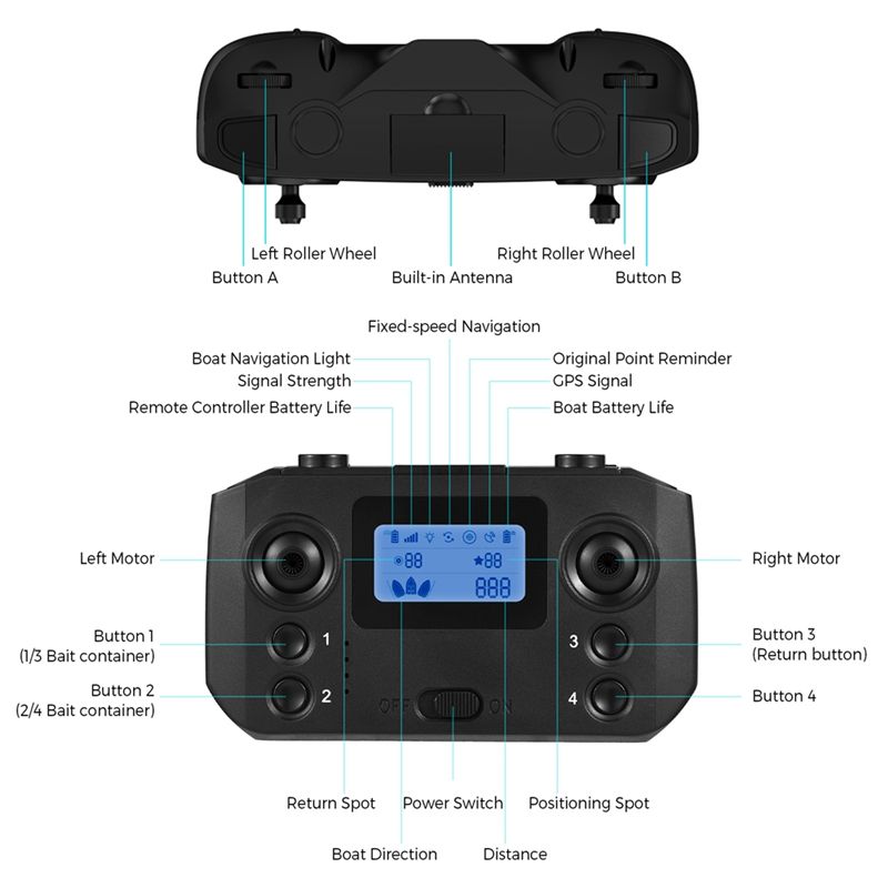 Telecomando ABKQ per barca da  - Fishing Boat Oar recensione e prezzo