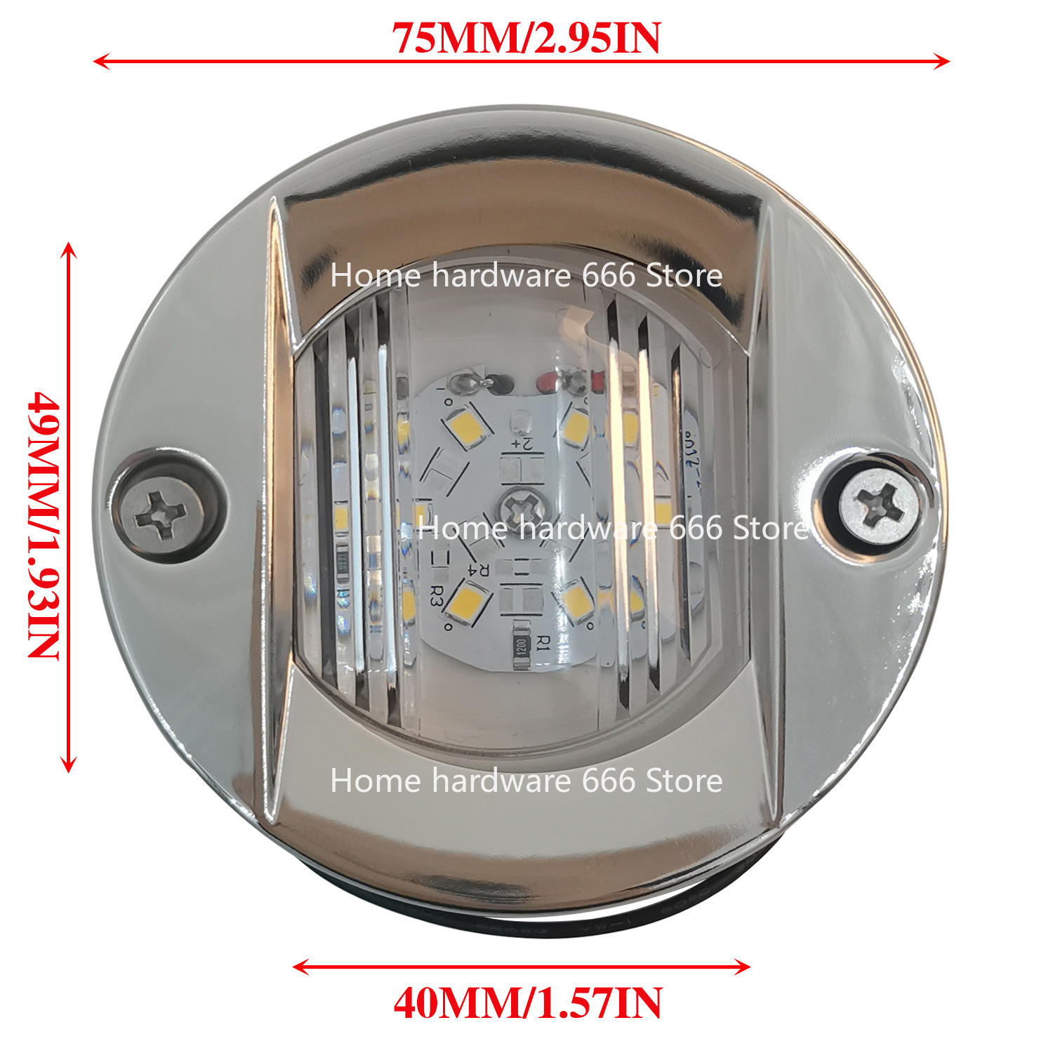 Luce di poppa rotonda in accia - Fishing Boat Navigation Light recensione e prezzo